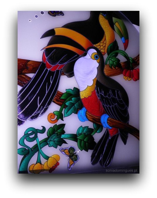 Stained Glass - Toucans