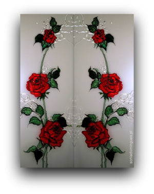 Stained Glass -- Roses