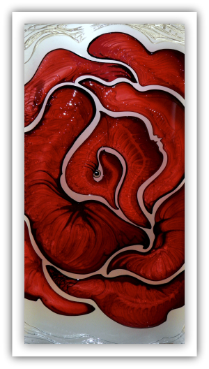 Stained Glass - Defragmented Rose