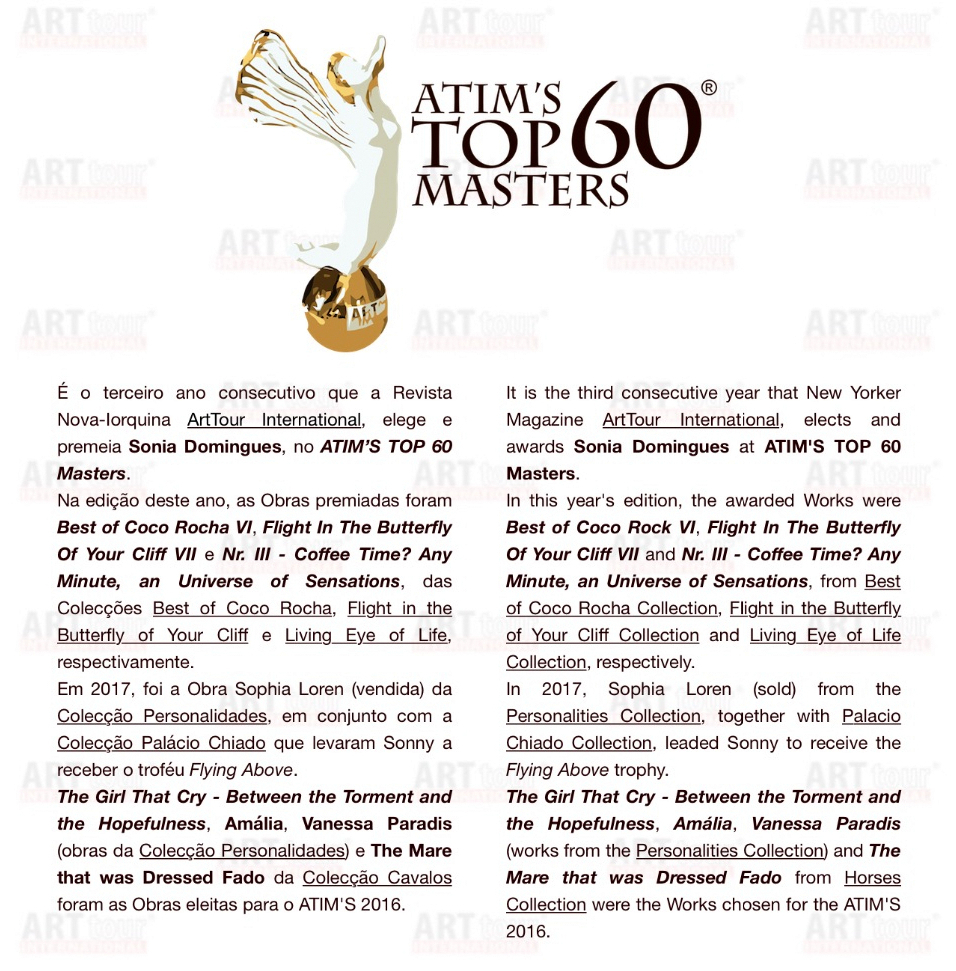 ATIM'S - TOP 60 MASTERS OF CONTEMPORARY ART - 2018