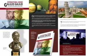 International Award - Galileo Galilei - Pisa - Italy