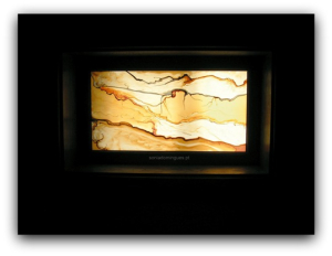 Stained Glass - Skylight - Coral Marble on Bathroom