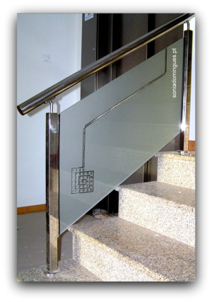 Stained Glass - Staircase - Quadrangular Spiral I