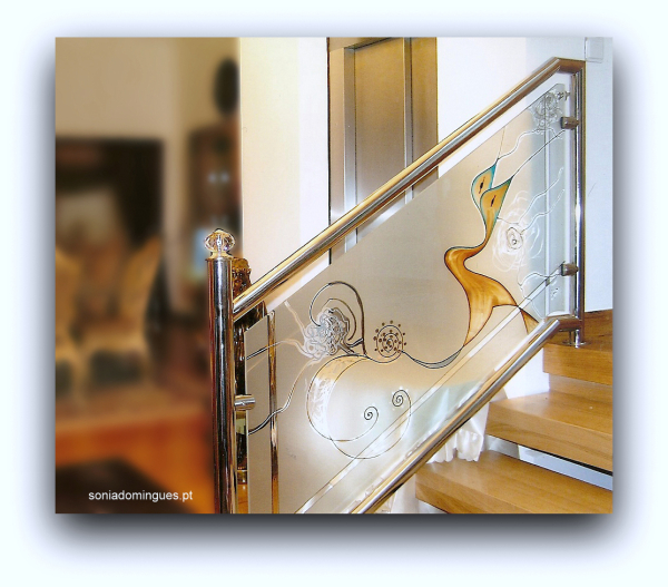 Vitral - Escadaria - Fusão dos Conhecimentos